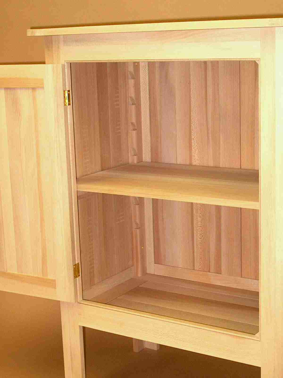 Sycamore Tennis Cabinet Interior