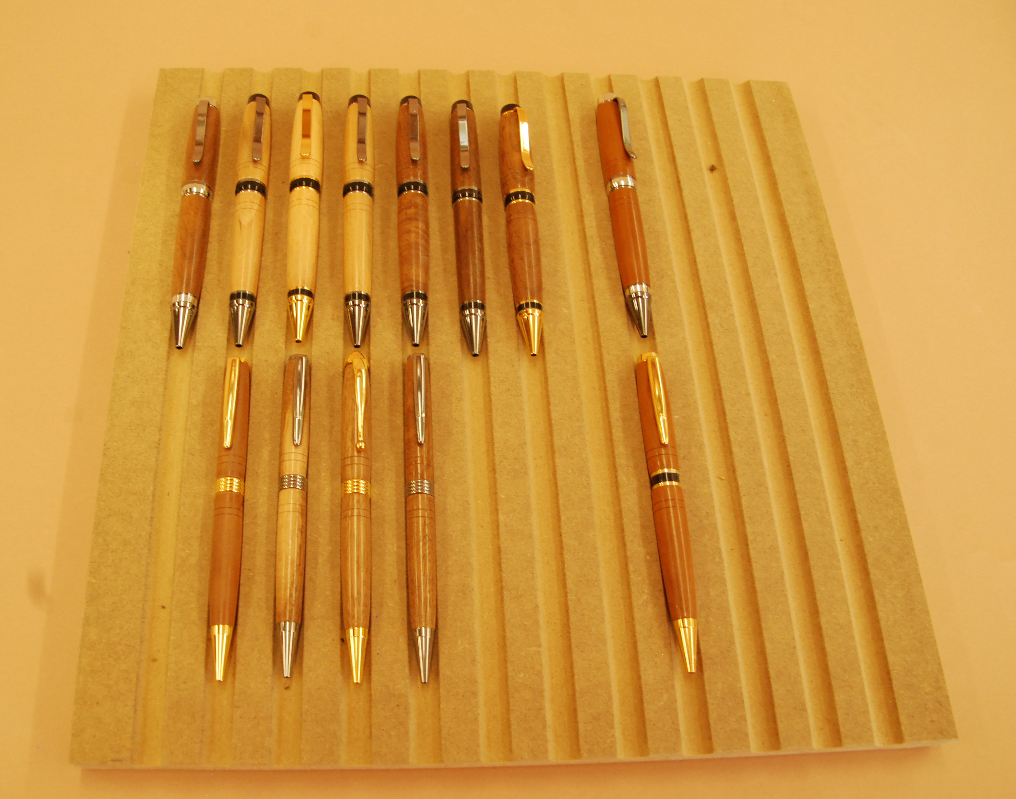 Turned 'Cincinnati Tree' Pens